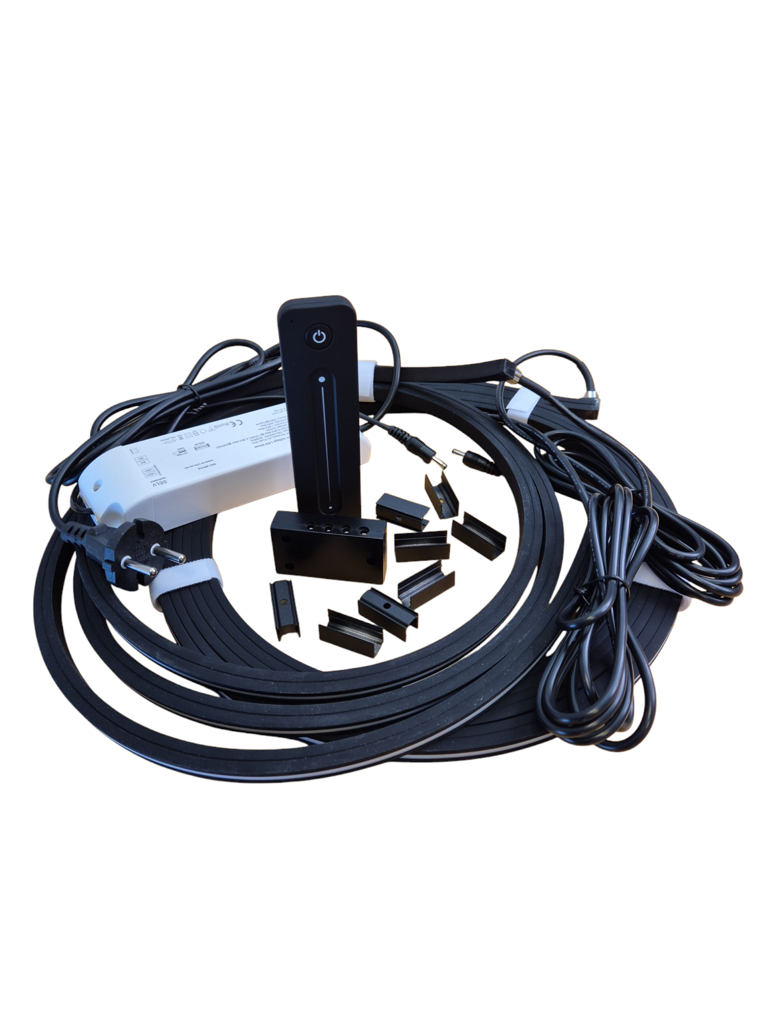 LED-ljussats till akustikpaneler – 2 x Flex klipp-själv LED-lista (dimbara)