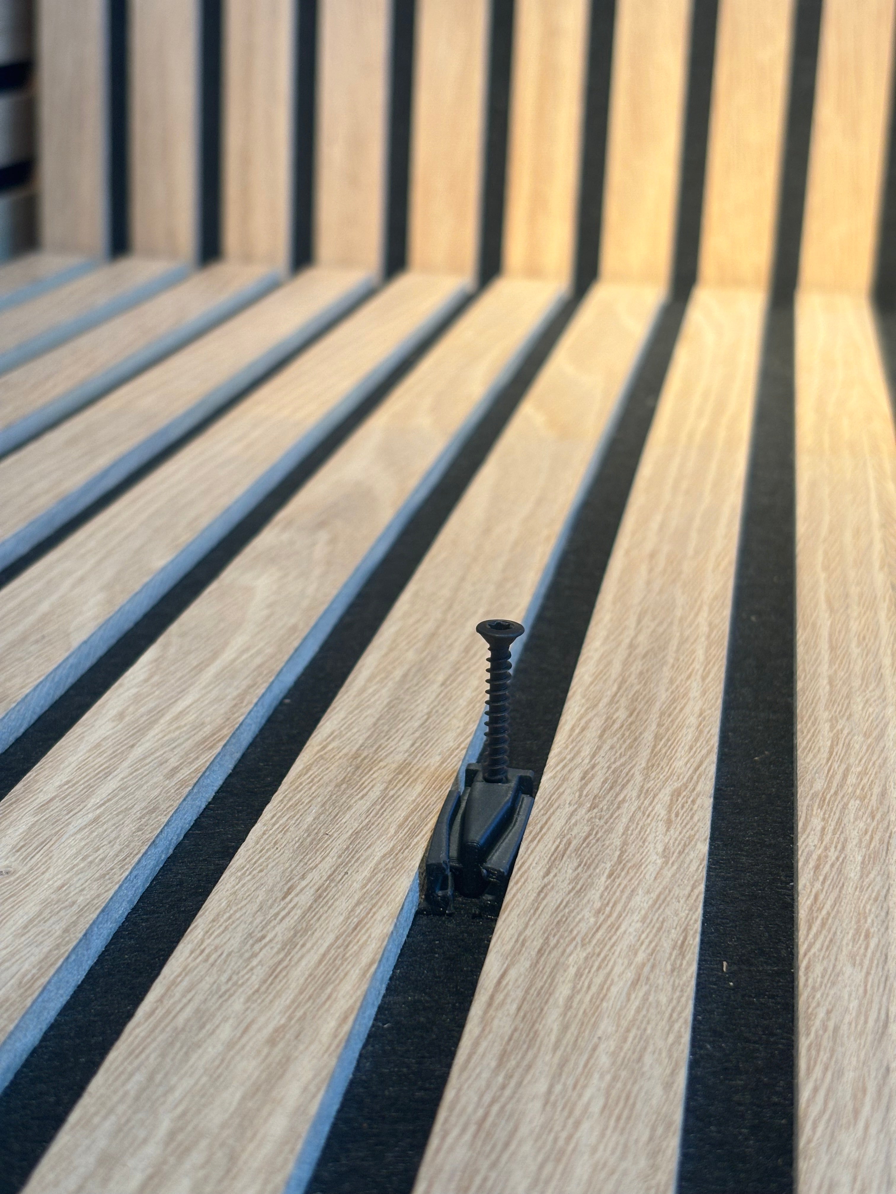 Skrugevind för akustikpaneler